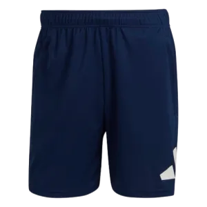 ADIDAS TRAIN ESSENTIALS LOGO TRAINING SHORTS - MENS - DARK BLUE/WHITE