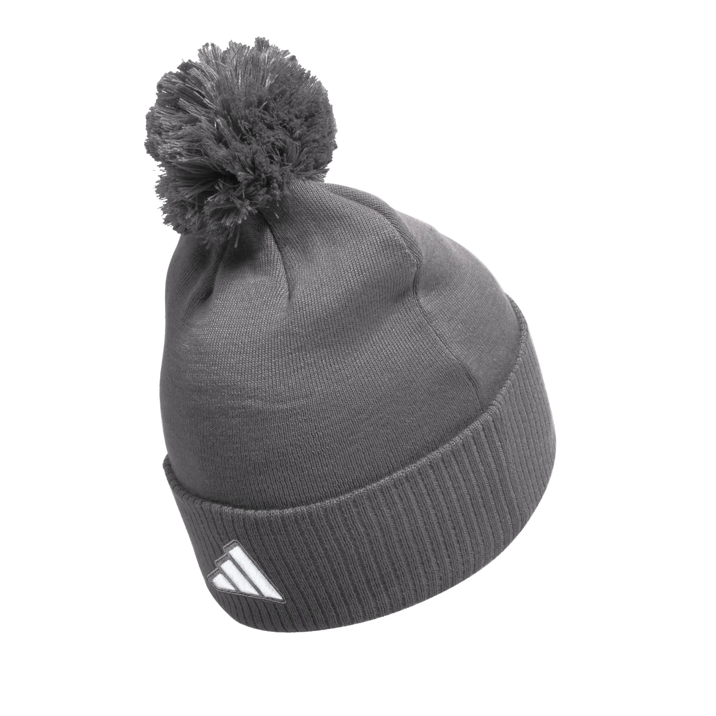 adidas Unisex Solid Cupped Pom Beanie