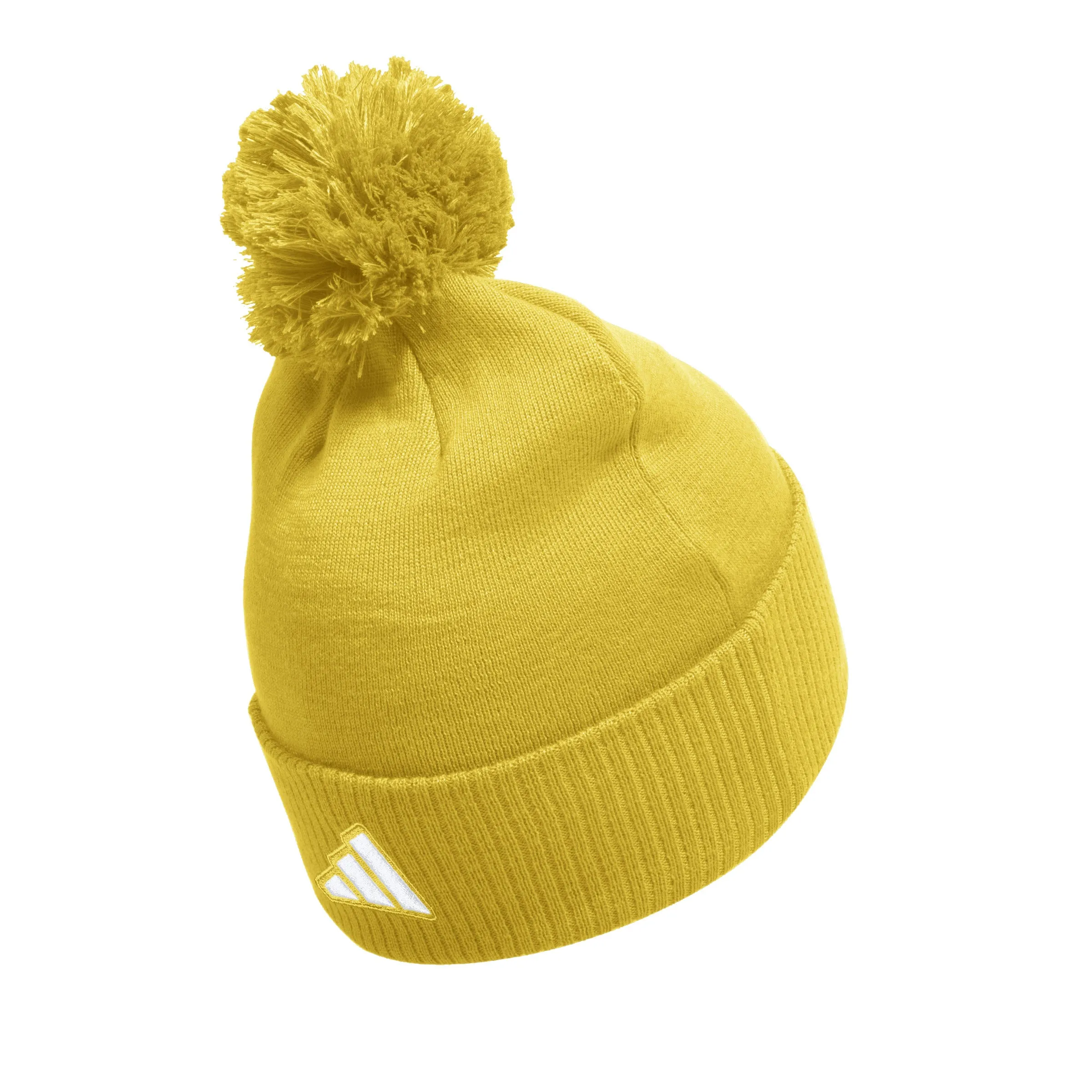 adidas Unisex Solid Cupped Pom Beanie