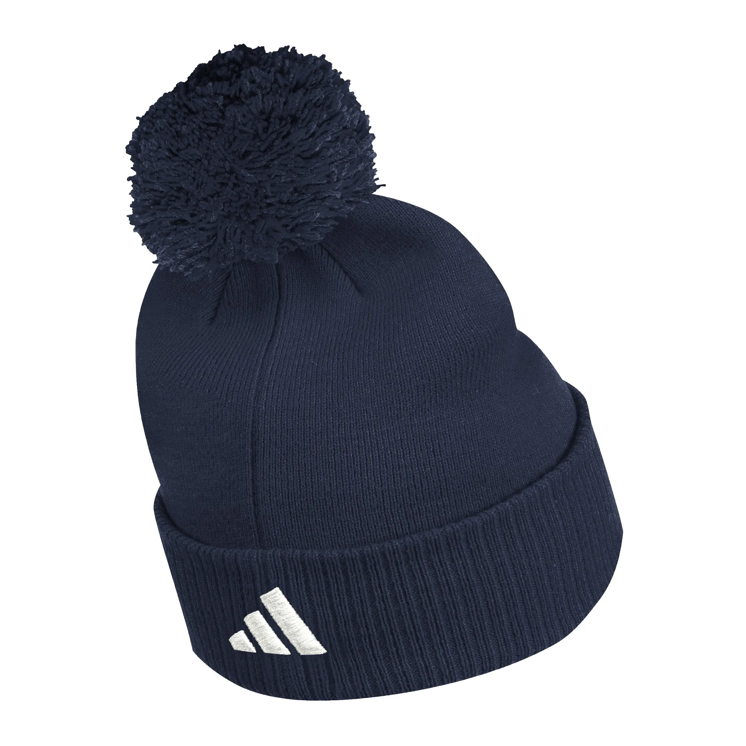 adidas Unisex Solid Cupped Pom Beanie