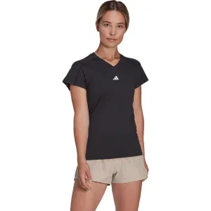 adidas Women's Aeroready Train Essentials Minimal Branding V-Neck Tee