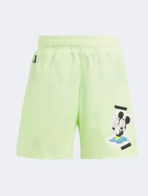 Adidas X Disney Mickey Mouse Boys Swim Swim Short Green Spark/Black