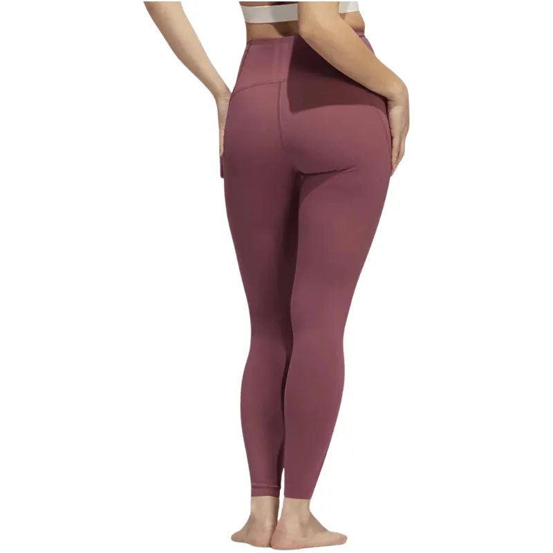 Adidas Yoga 4 Elements 7/8 Tights in Burgundy