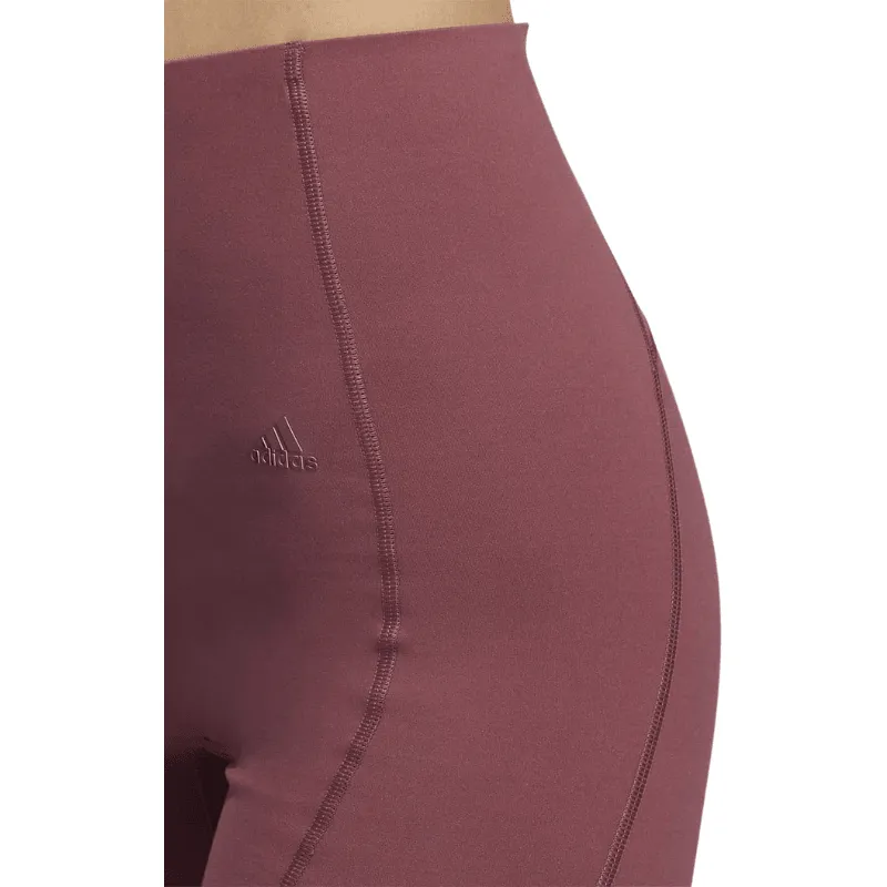 Adidas Yoga 4 Elements 7/8 Tights in Burgundy