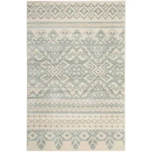 Adirondack Tribal Ivory/Slate Area Rug