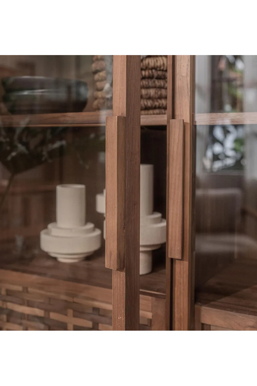 Adjustable Teak Display Cabinet | dBodhi Hopper