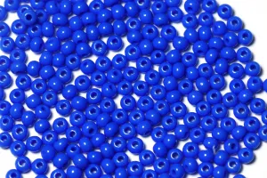 Admiral Blue Opaque Preciosa Seeds Beads