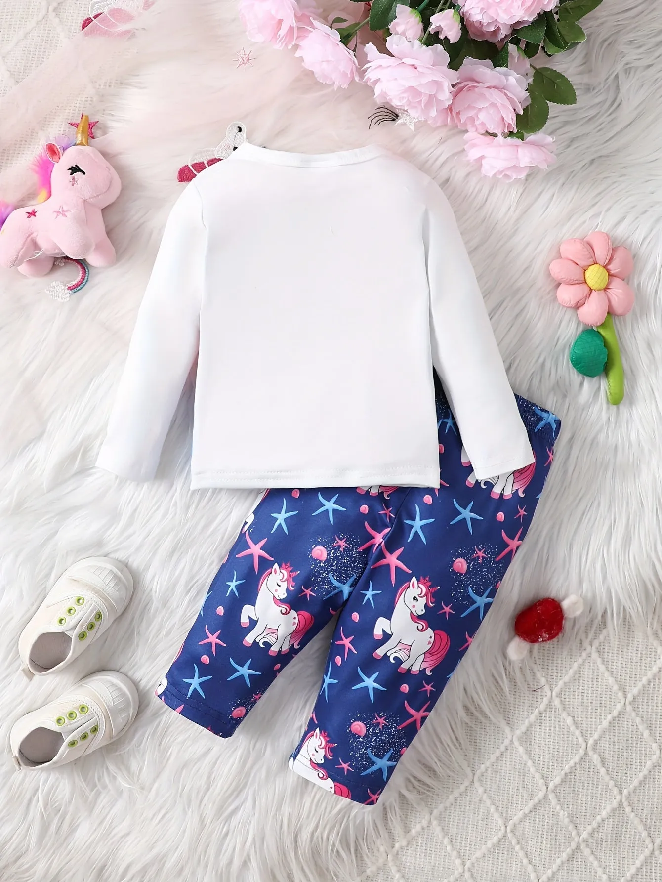 Adorable Baby Girl Cat Print Top  Leopard Pants Set