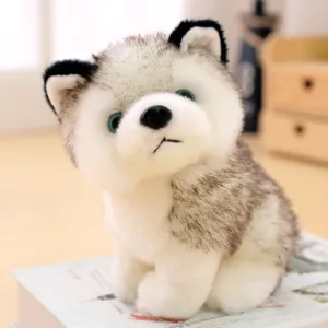 Adorable Realistic Husky Stuffed Toy Perfect Gift for Kids