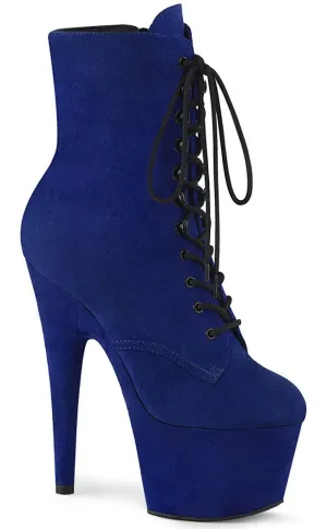 ADORE-1020FS Blue Suede Ankle Boots