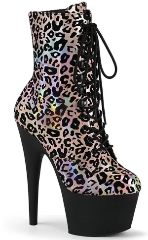 ADORE-1020LP Pink Metallic Leopard Ankle Boots