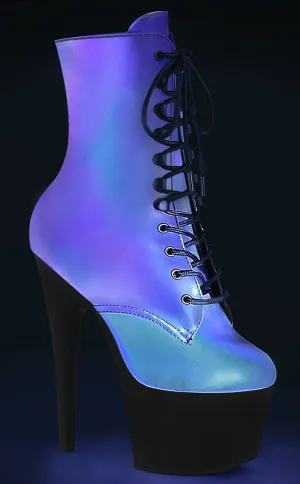 ADORE-1020REFL Green Reflective Ankle Boots