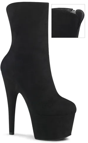 ADORE-1042 Black Suede Ankle Boots