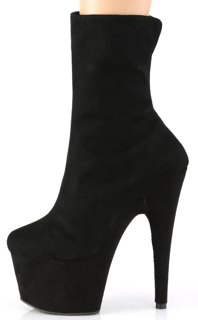 ADORE-1042 Black Suede Ankle Boots