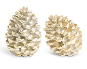 Adorno Set piñas doradas / Set of Gold pinecone