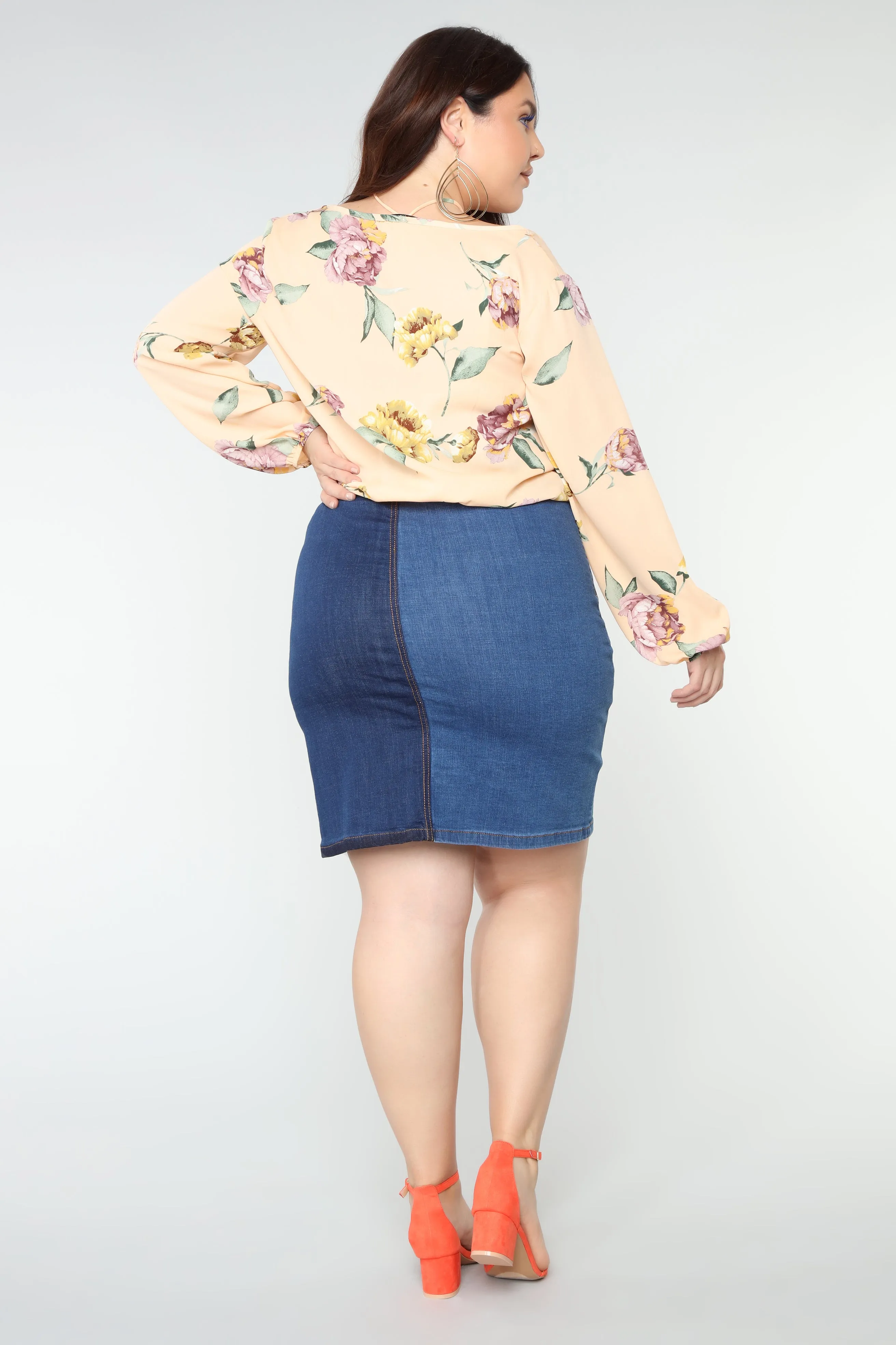 Adrienne Denim Skirt - Dark Wash