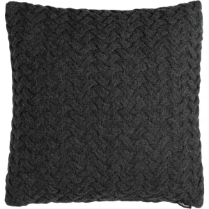 Adrienne Knit Pillow Dark Gray