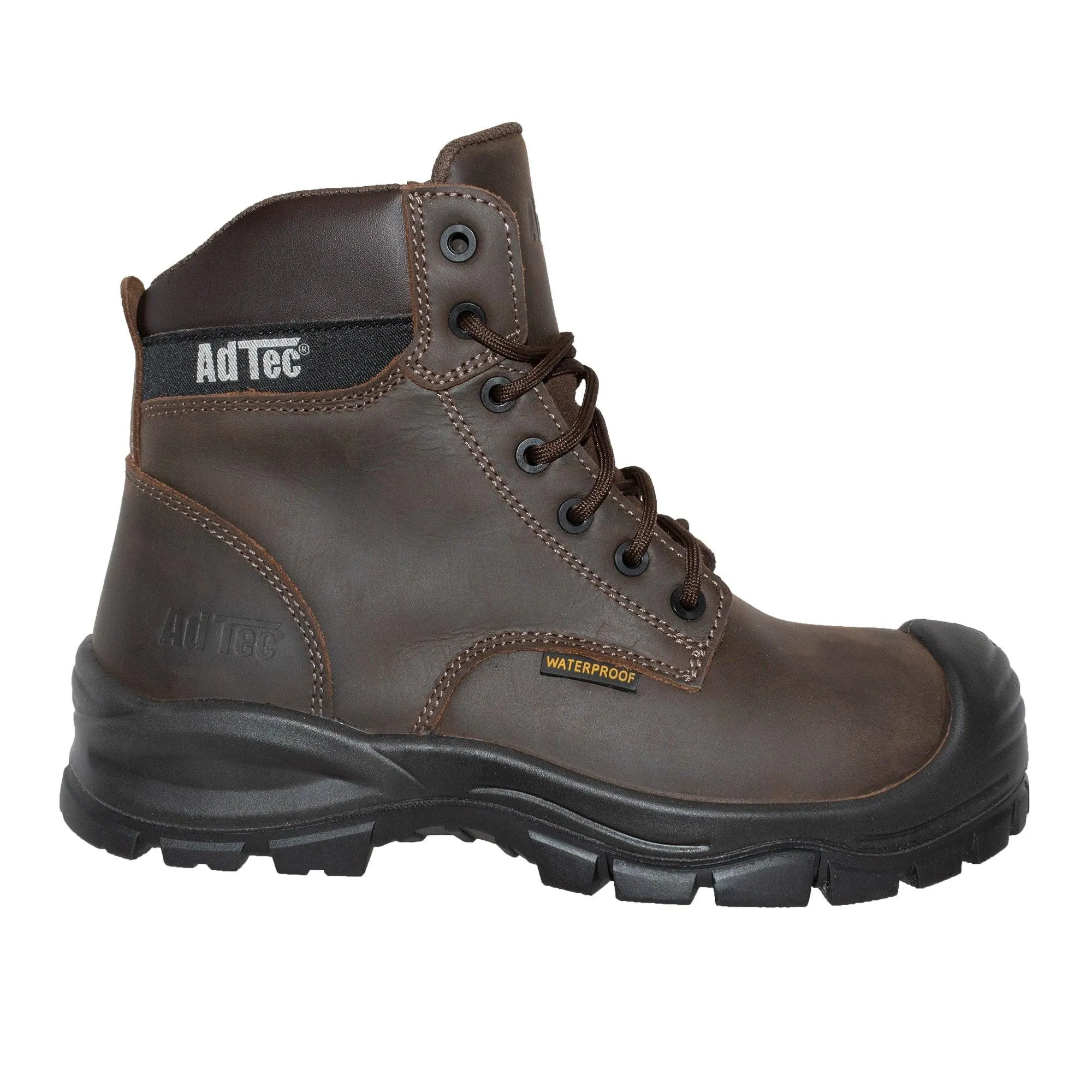 AdTec Men 6" Waterproof Composite Toe Work Boot Brown