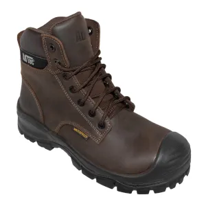 AdTec Men 6" Waterproof Composite Toe Work Boot Brown