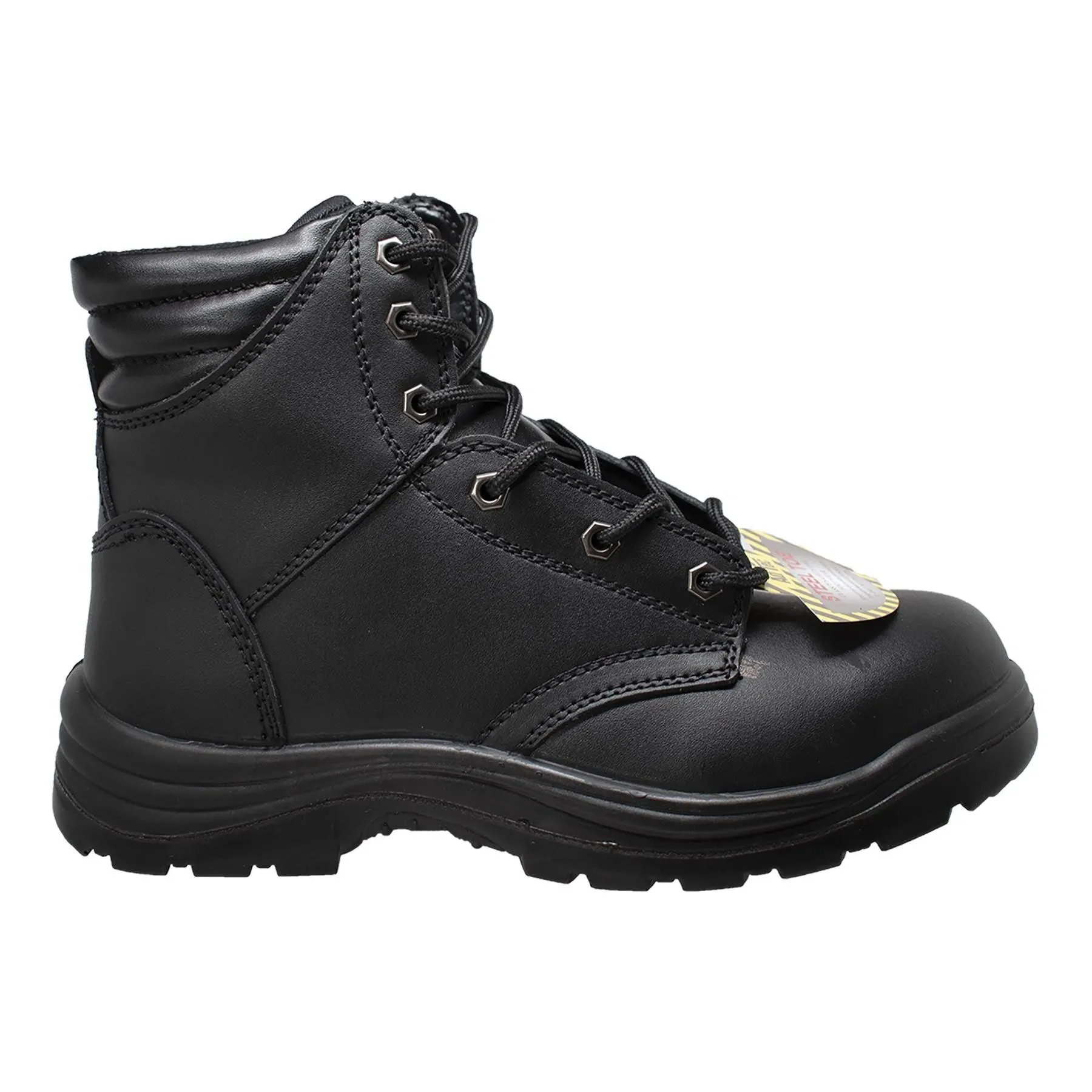 AdTec Mens 6" Steel Toe Work Boot Black