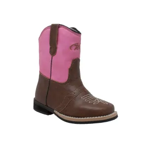 AdTec Toddler's 6" Side Zipper Western Pink