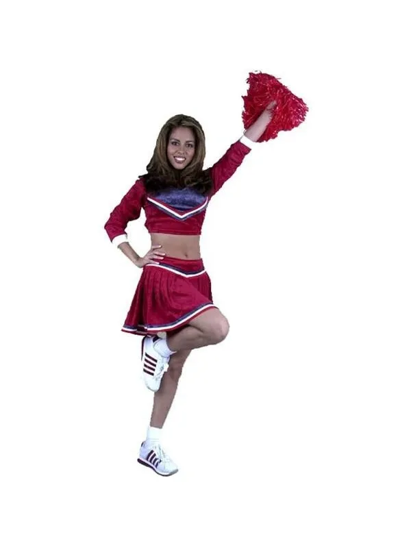 Adult Crop Top Cheerleader Costume