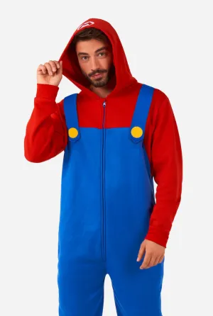 Adult Mario Onsie Costume | 1 ct