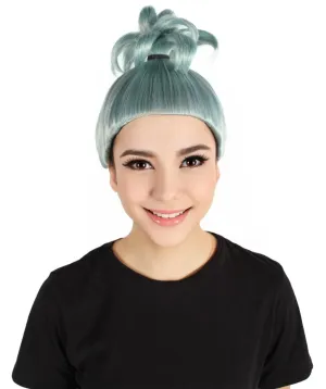 Adult Men's Anime Witch Grey Blue Cospaly Short Bun Wig | Perfect for Cosplay | Flame-retardant Synthetic Fiber