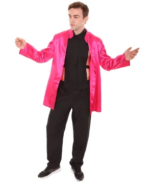 Adult Men's Chinese Traditional Martial Arts Kung Fu Costume | Fuchsia Cosplay Costume