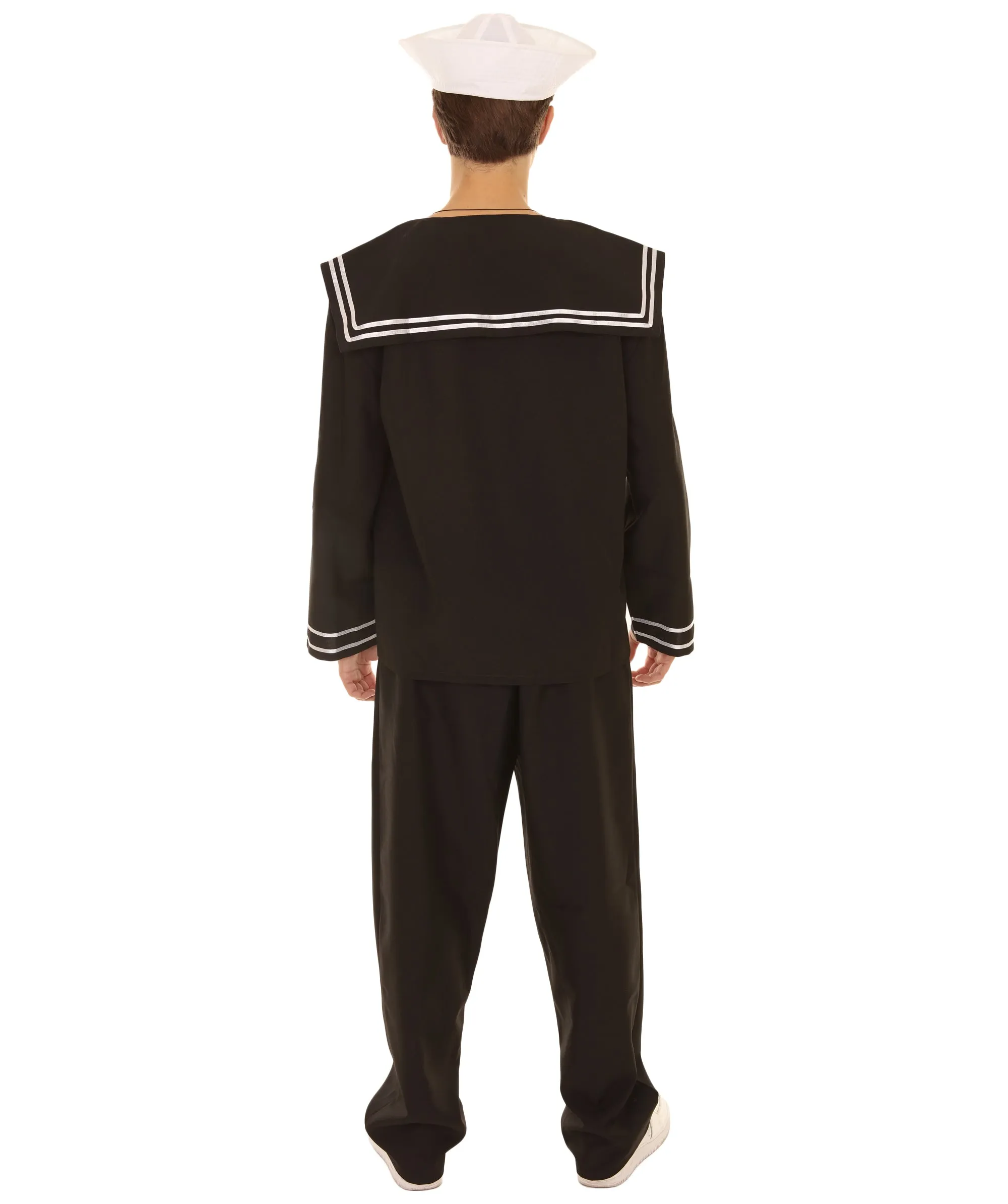 Adult Men's Navy Sailor Costume | Black Cosplay Costume