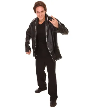 Adult Men's PU Leather Jacket Costume | Black Cosplay Costume