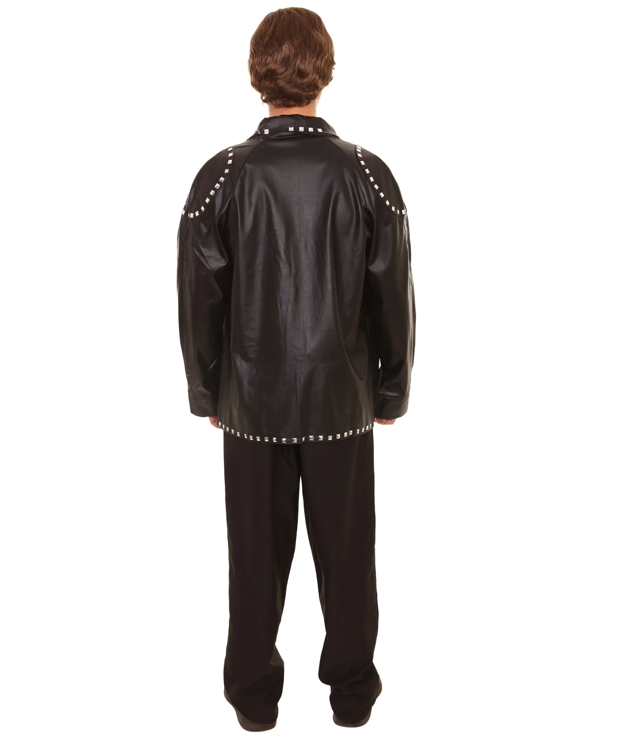 Adult Men's PU Leather Jacket Costume | Black Cosplay Costume