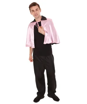 Adult Men's Vampire Cape Costume | Pink & Black Halloween Costumes