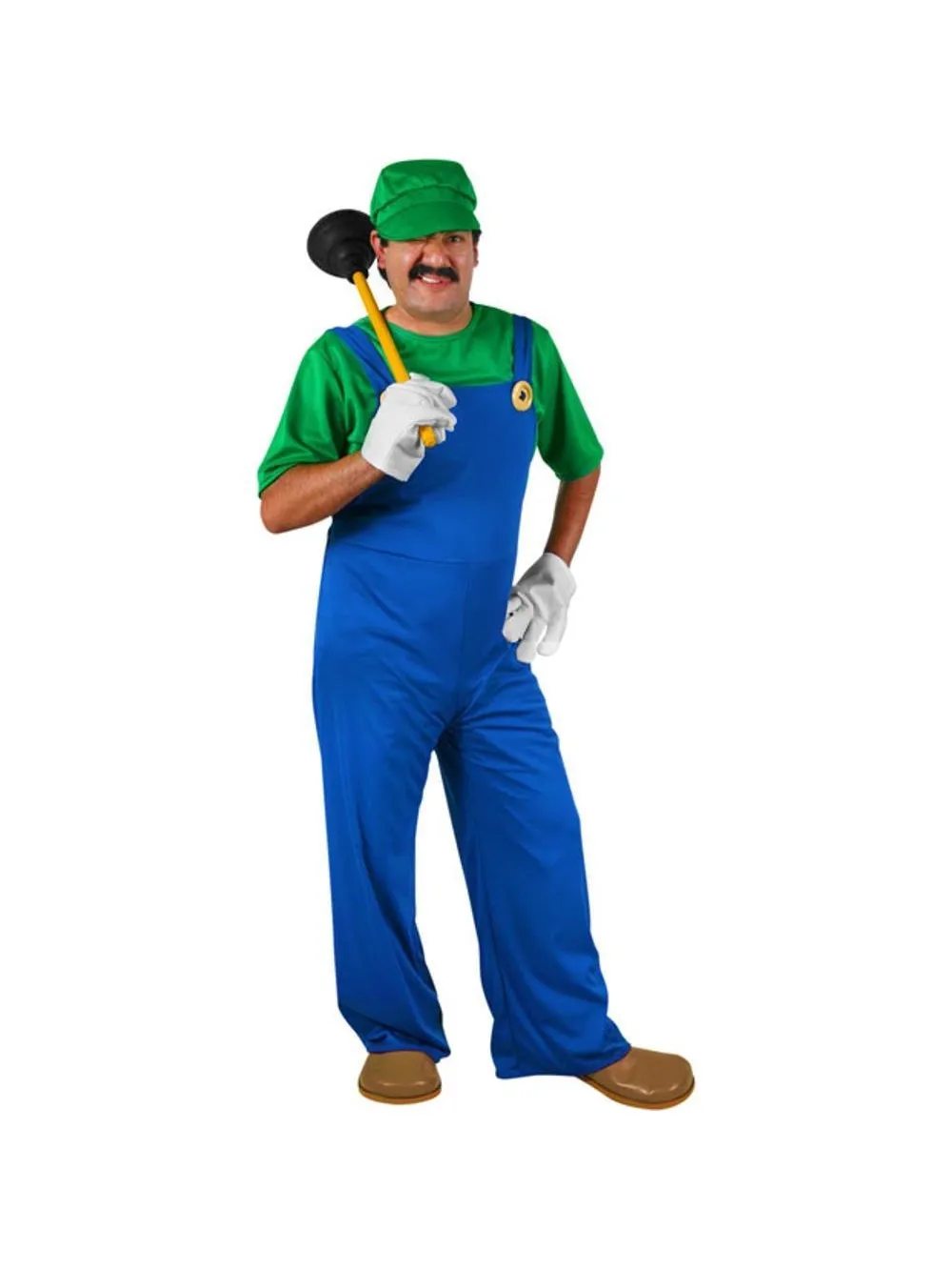 Adult Plumber Brothers Green Costume