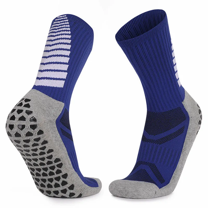 Adult Thickened Towel Football Socks Men's Non-Slip Wear-Resistant Mid-Calf Socks Sweat-Absorbent Breathable Sports Socks Batch