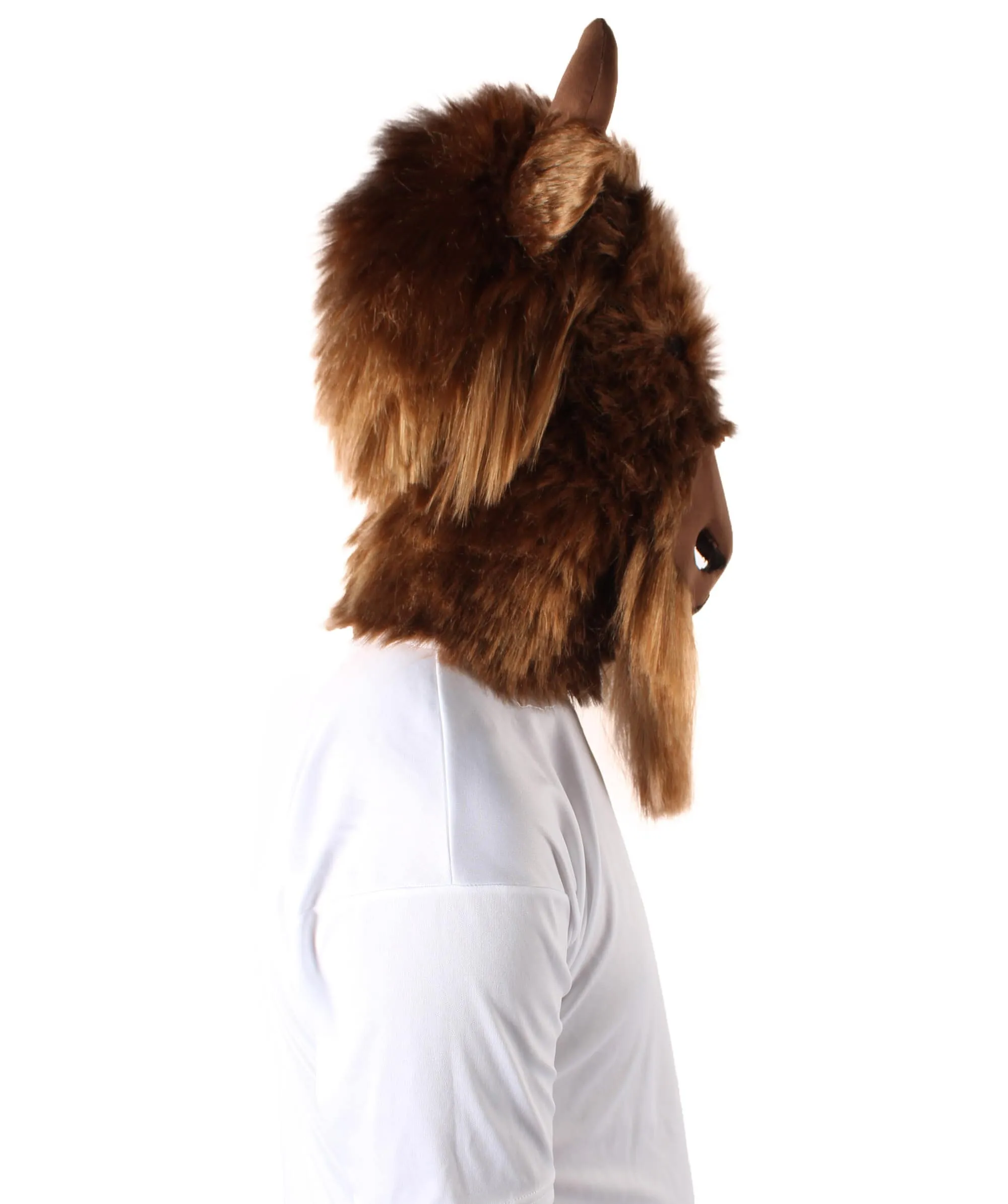 Adult Unisex Brown Yak Bull Ox Mask