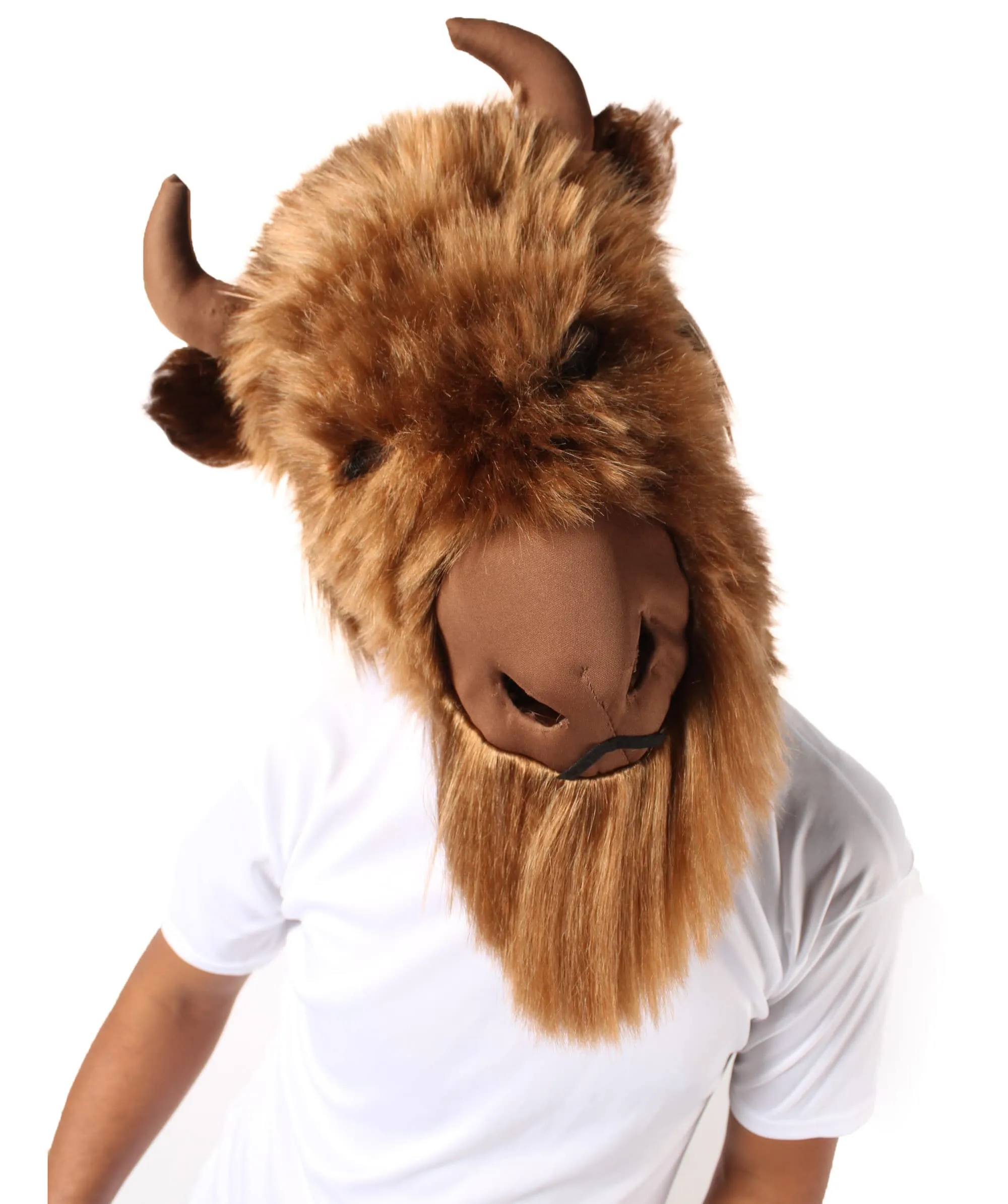 Adult Unisex Brown Yak Bull Ox Mask