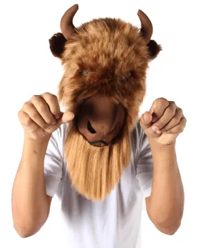 Adult Unisex Brown Yak Bull Ox Mask