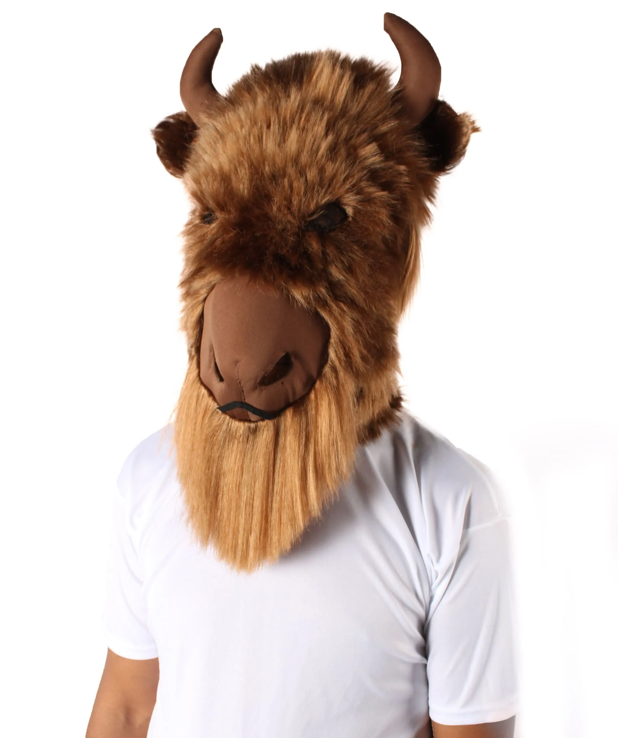 Adult Unisex Brown Yak Bull Ox Mask