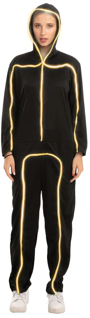 Adult Unisex LED Light Up Costume-Oranges