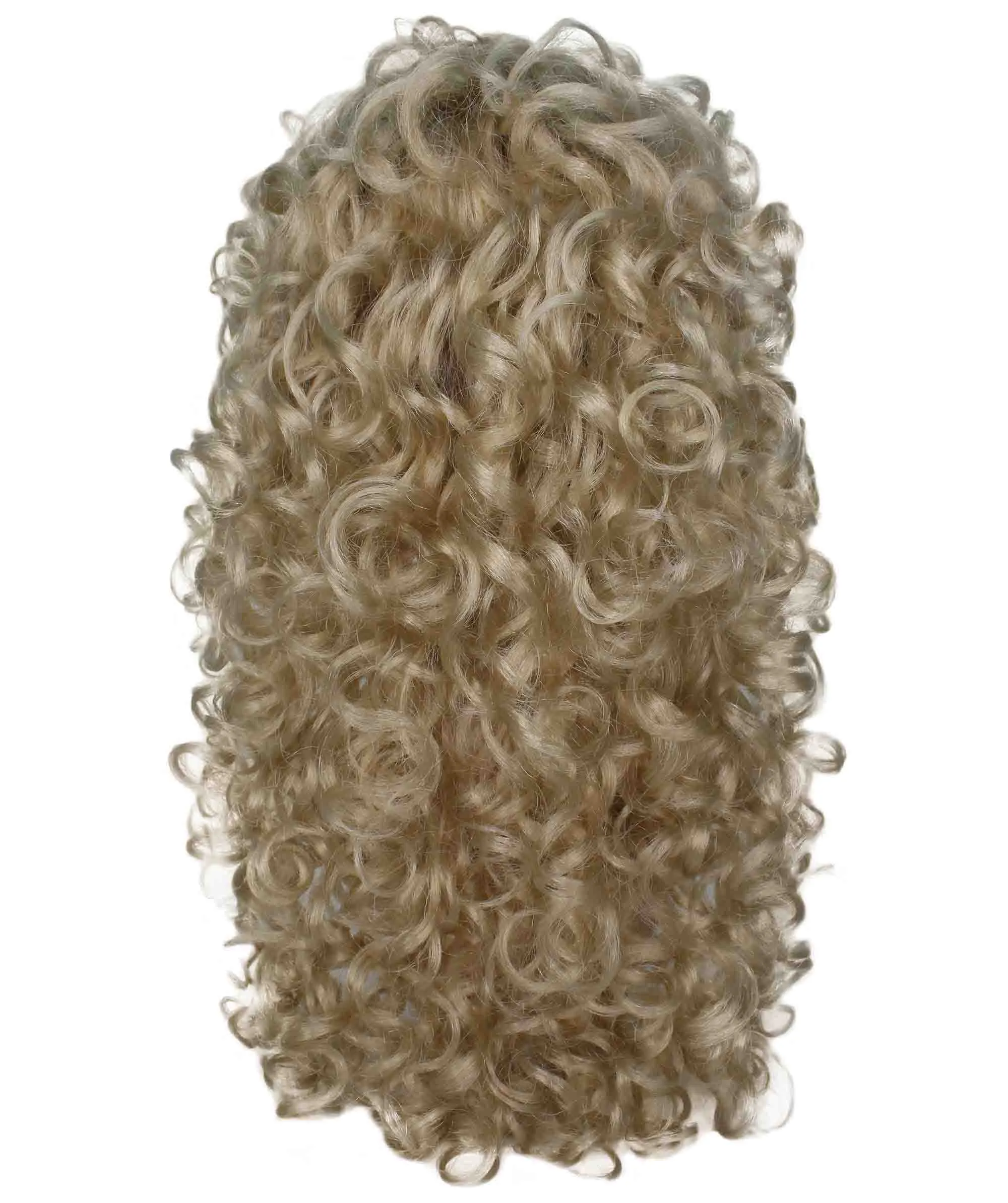 Adult Women's Blonde Color Curly Medium Length Trendy Wig