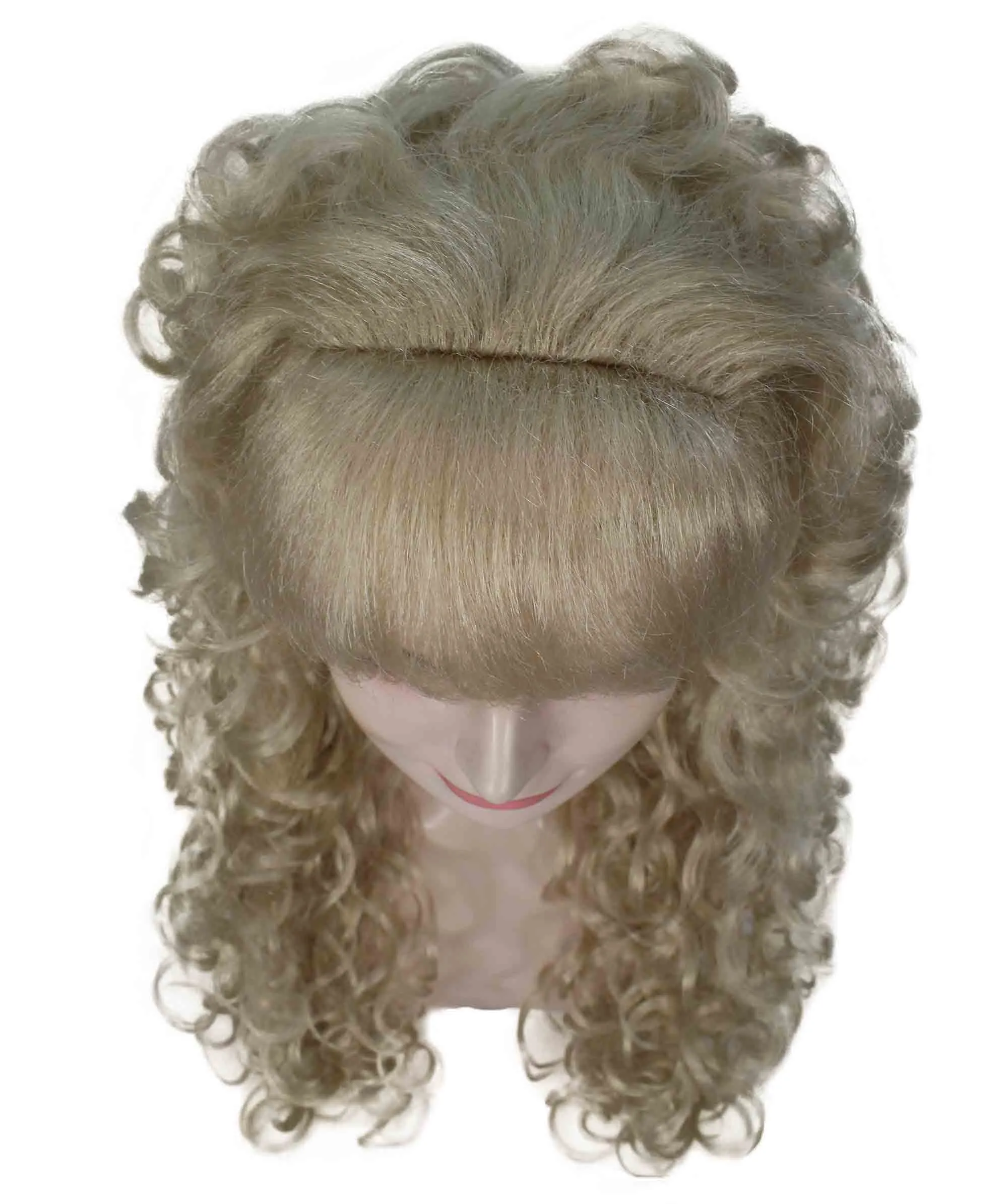 Adult Women's Blonde Color Curly Medium Length Trendy Wig