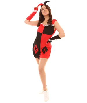 Adult Women's Clubs Poker Dress Costume | Black and Red Cosplay Costume