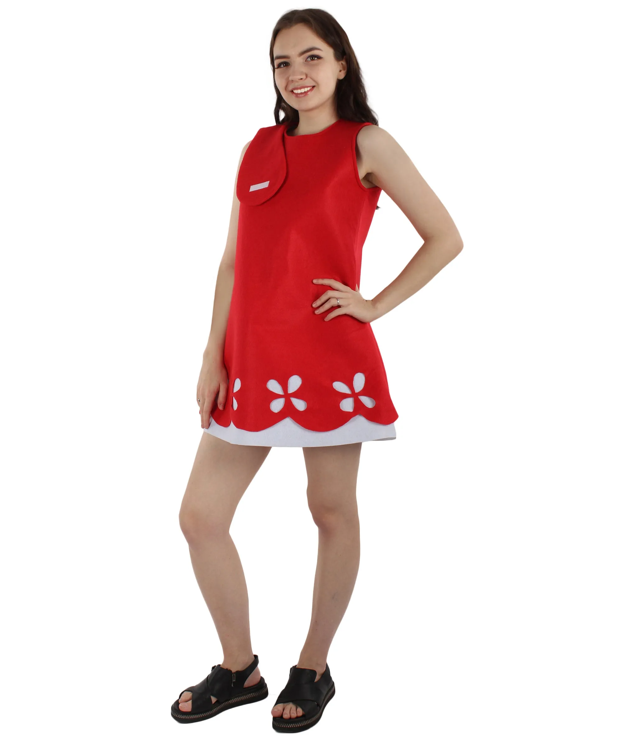 Adult Women's Costume | Poppy Red Christmas Costume