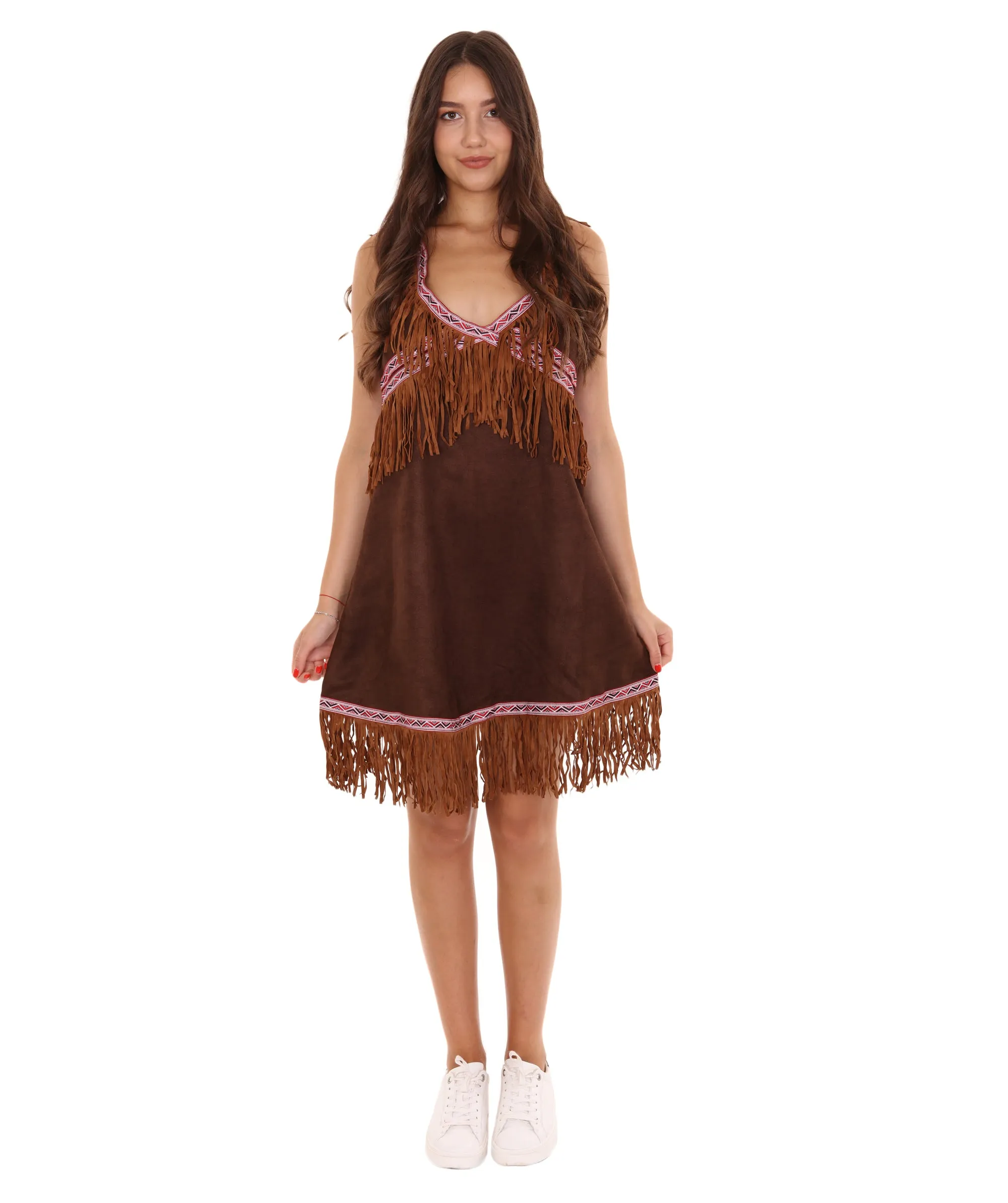 Adult Women's Indian Costume | Brown Cosplay Costume