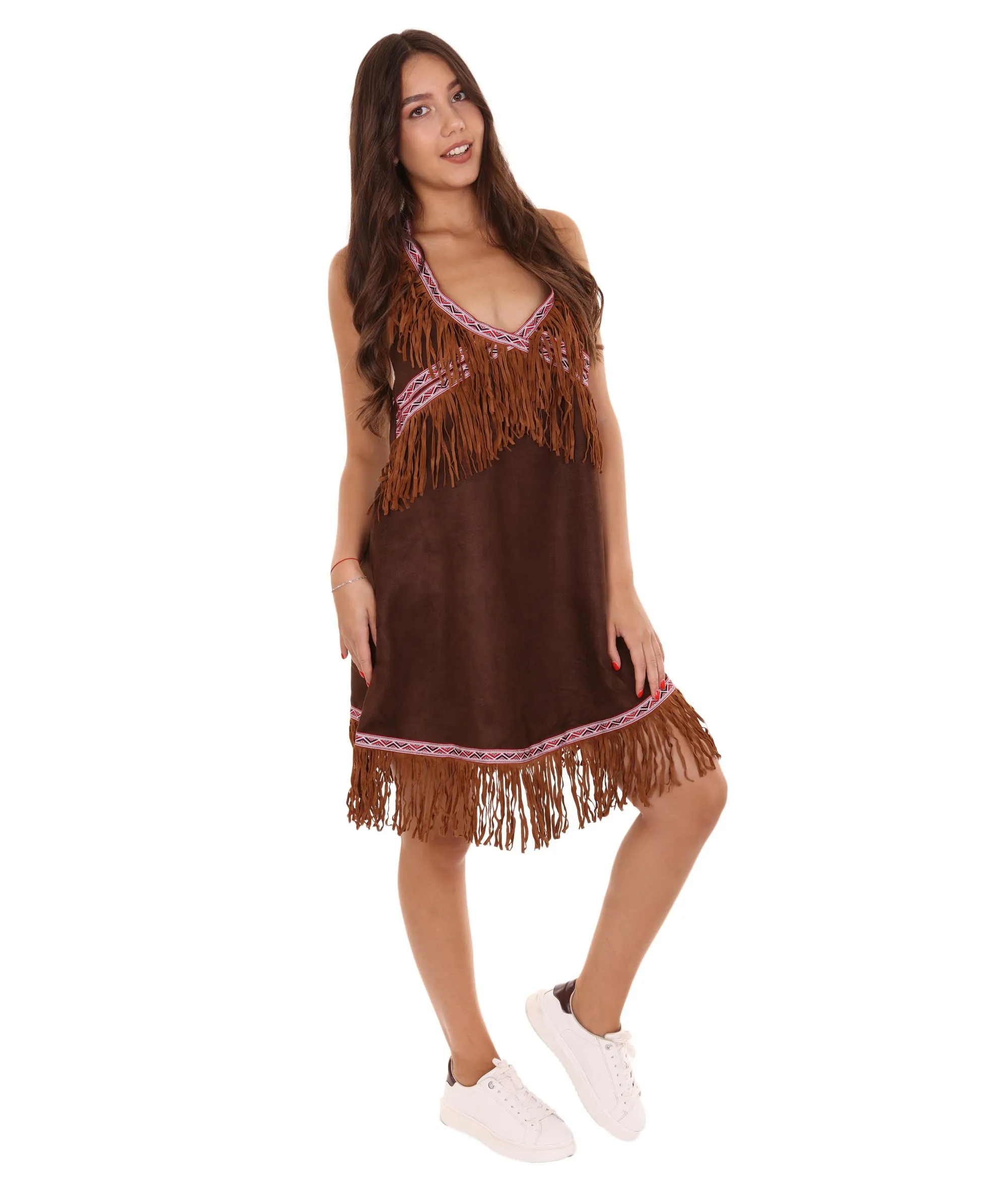 Adult Women's Indian Costume | Brown Cosplay Costume