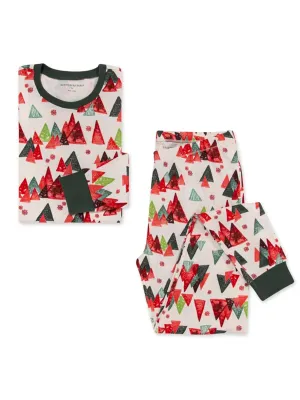 Adult Women's Pajama Set, Modern Forest