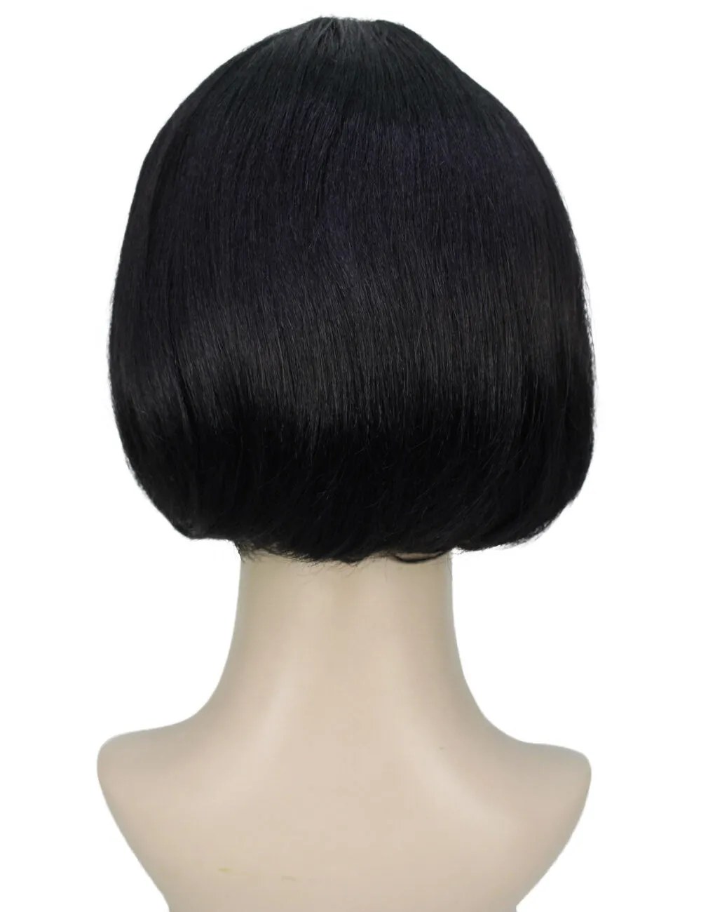 Adult Women's Straight Short Bob Black Wig | Perfect for Cosplay | Flame-retardant Synthetic Fiber