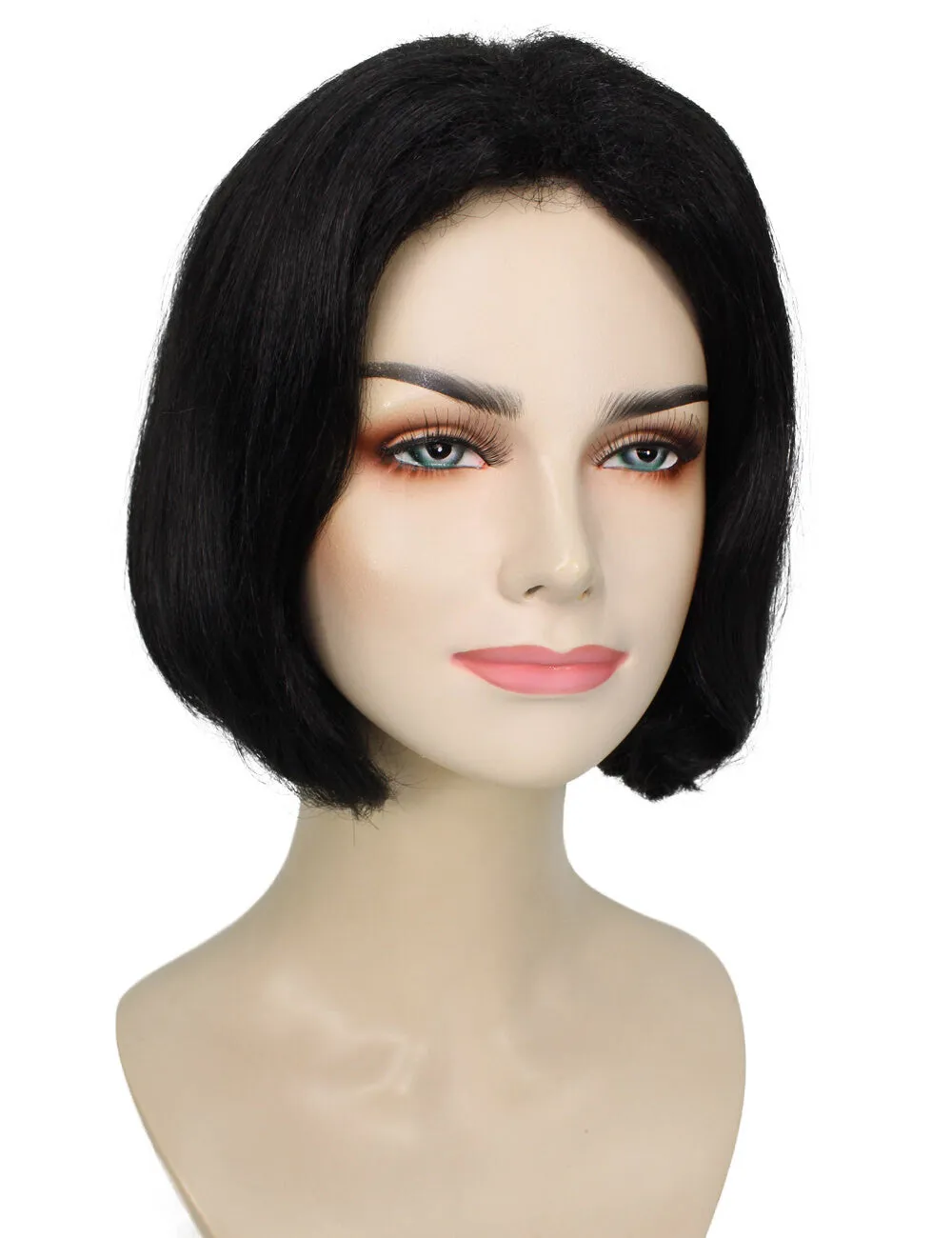 Adult Women's Straight Short Bob Black Wig | Perfect for Cosplay | Flame-retardant Synthetic Fiber