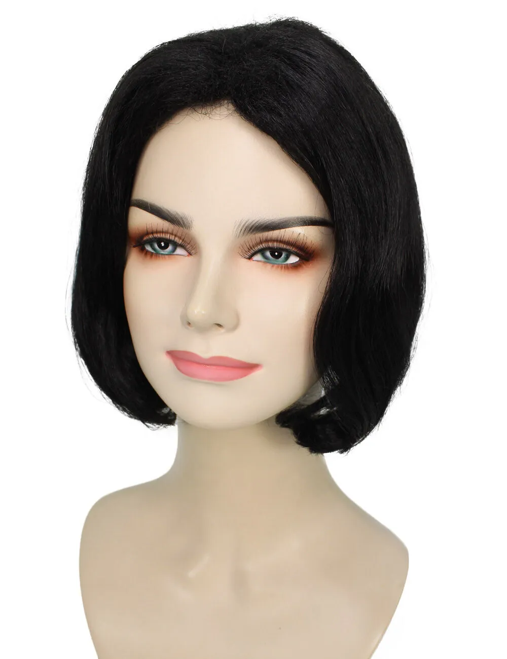 Adult Women's Straight Short Bob Black Wig | Perfect for Cosplay | Flame-retardant Synthetic Fiber